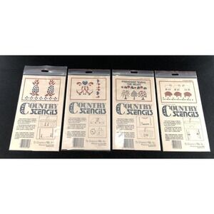 Lot Of 4 Country Stencils By Regency Mills
